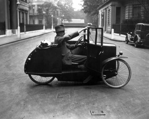 Avtomobil-velosiped. London, 1928-ci il