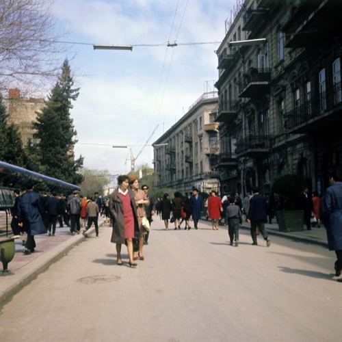 Kommunist küçəsi. Bakı, 1967-ci il