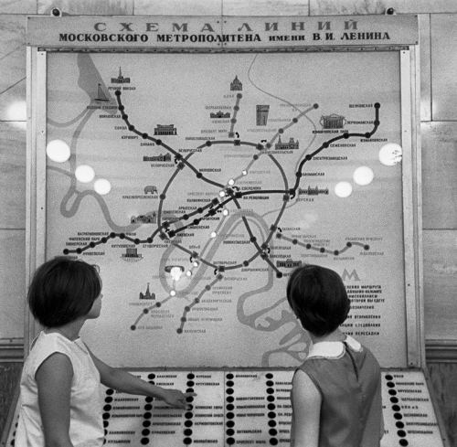 Moskva metrosunun interaktiv sxemi, 1968-ci il