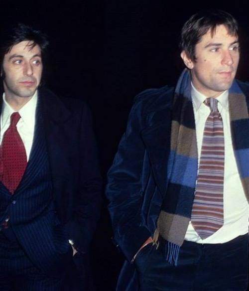 Robert de Niro və Al Paçino gəzintidə. Nyu-York, 1977-ci il