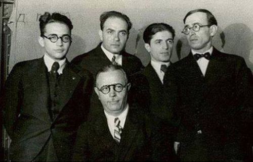 Azərbaycan bəstəkarları: Qara Qarayev, Üzeyir Hacıbəyov, Səid Rüstəmov, Niyazi, Əşrəf Həsənov. 1941-ci il