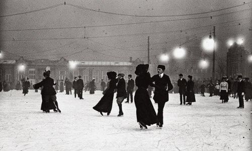 Buz meydançası. Vyana, Avstriya, 1910-cu il