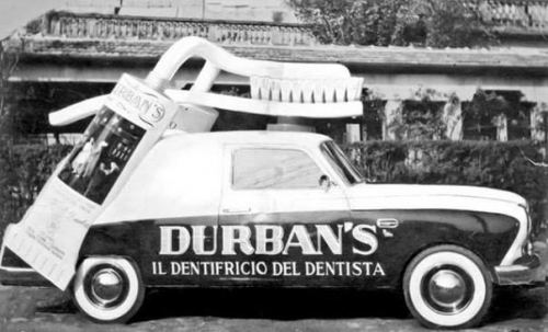"Durbans" diş pastasının reklamı, İtaliya, 1960-cı il