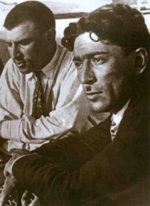Səməd Vurğun Mikayıl Müşfiq ilə dəniz gəzintisində, 1936-cı il