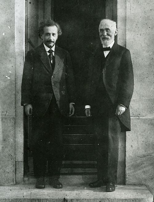 Albert Eynşteyn və Hendrik Lorens, Leyden, 1921-ci il