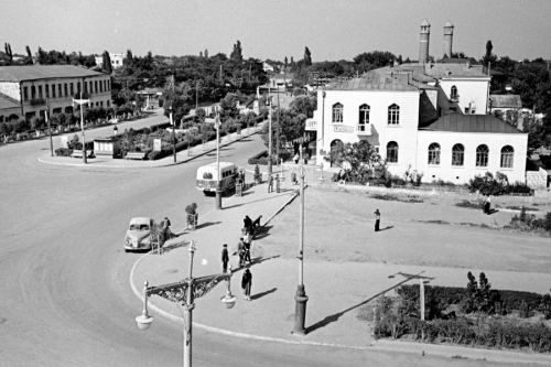 Ağdam şəhərinin mərkəzi hissəsi. 1950-1960-cı illər