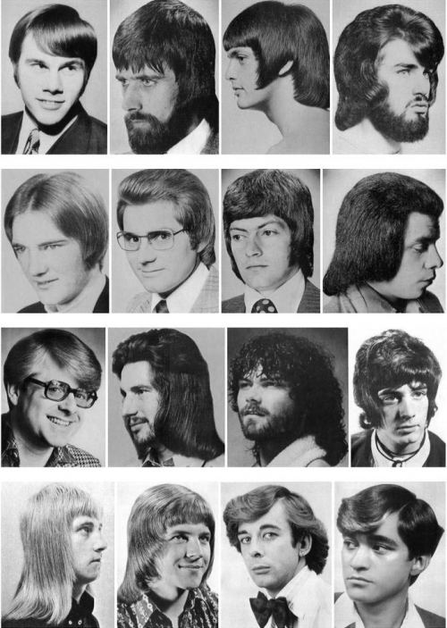 Kişi saç modelləri, 1970-ci illər