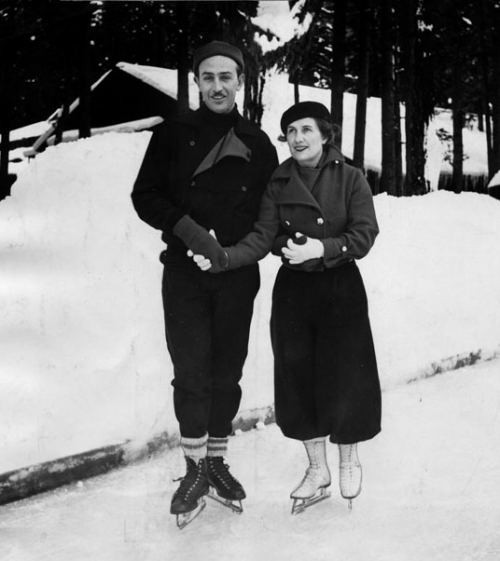 Uolt Disney həyat yoldaşı ilə, 1935-ci il