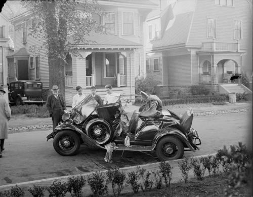 Avtomobil qəzası. ABŞ. 1920-ci illər