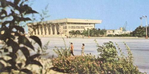 Dəniz vağzalının binası, Bakı. 1970-ci illər