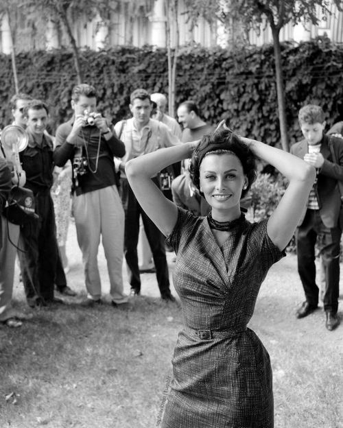 Sofi Loren Venesiya festivalında, 1958-ci il