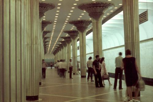 Nəriman Nərimanov metrostansiyası, Bakı. 1978-ci il