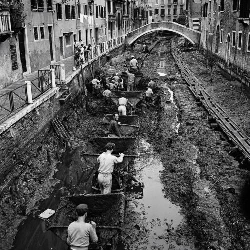 Venesiyada kanalın təmizlənməsi, 1956-cı il