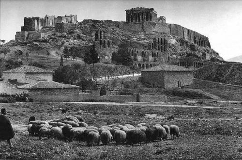 Akropolun ətəyində, Yunanıstan, 1903-cü il