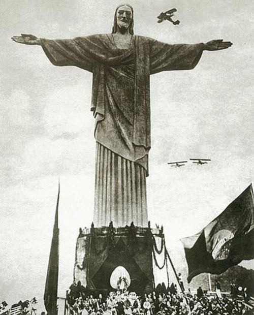 İsanın heykəlinin təntənəli açılışı. Rio-de-Janeyro, 12 oktyabr 1931-ci il