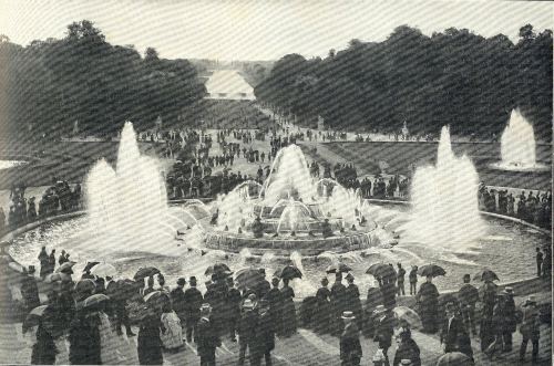 Versal parkında dincələnlər. Fransa, 1900-cü il
